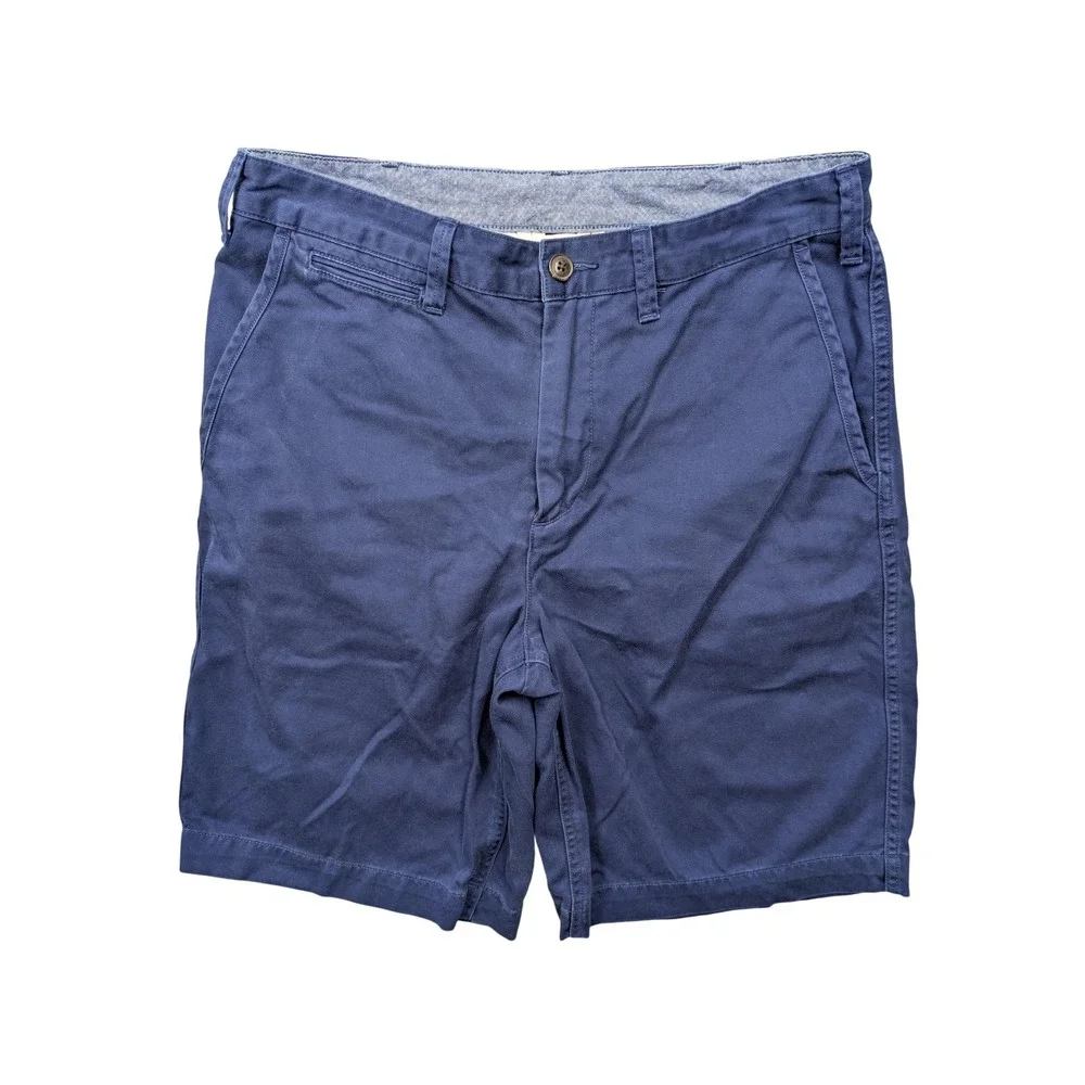 Polo Ralph Lauren Shorts Mens 31 Blue Relaxed Fit Chino Cotton 10 Inseam Casual